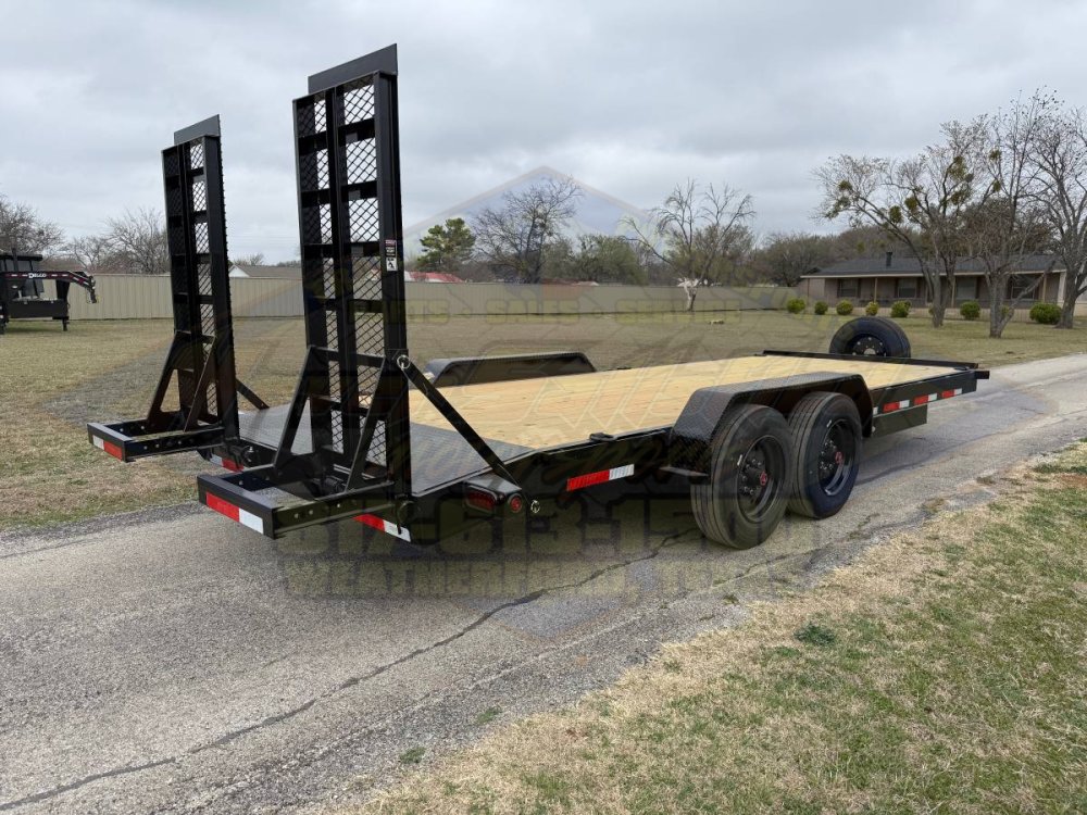 2026 TOP HAT 83" X 20' EQUIPMENT HAULER WITH WIDE STAND UP RAMPS AND SPARE, 17500-GVWR