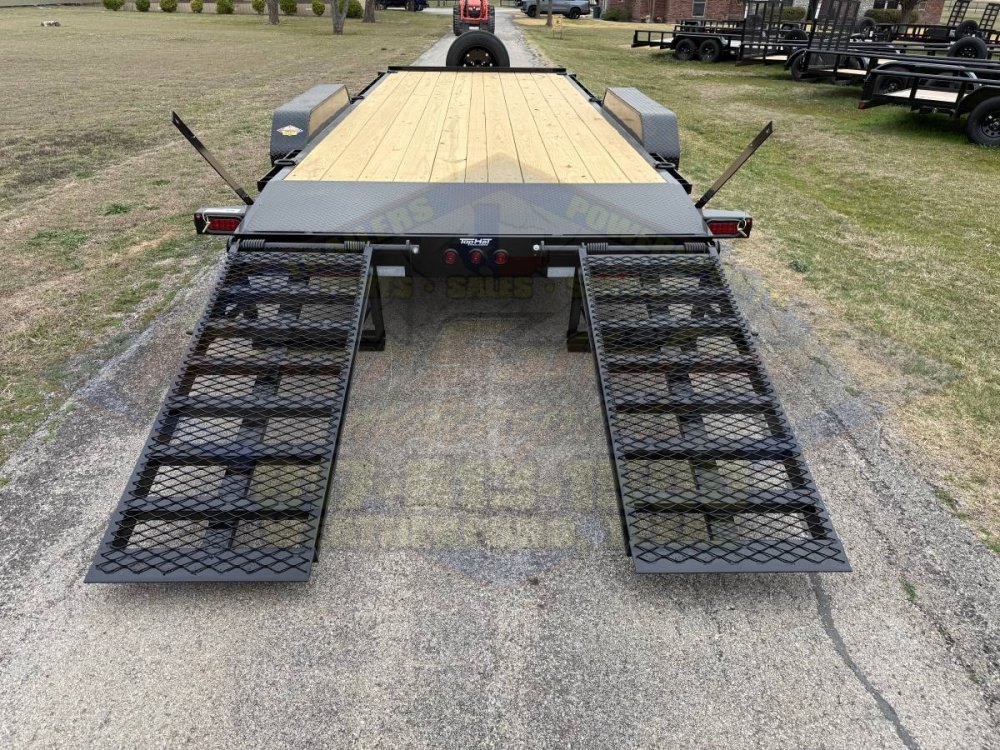 2026 TOP HAT 83" X 20' EQUIPMENT HAULER WITH WIDE STAND UP RAMPS AND SPARE, 17500-GVWR