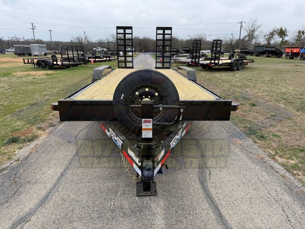 2026 TOP HAT 83" X 20' EQUIPMENT HAULER WITH WIDE STAND UP RAMPS AND SPARE, 17500-GVWR