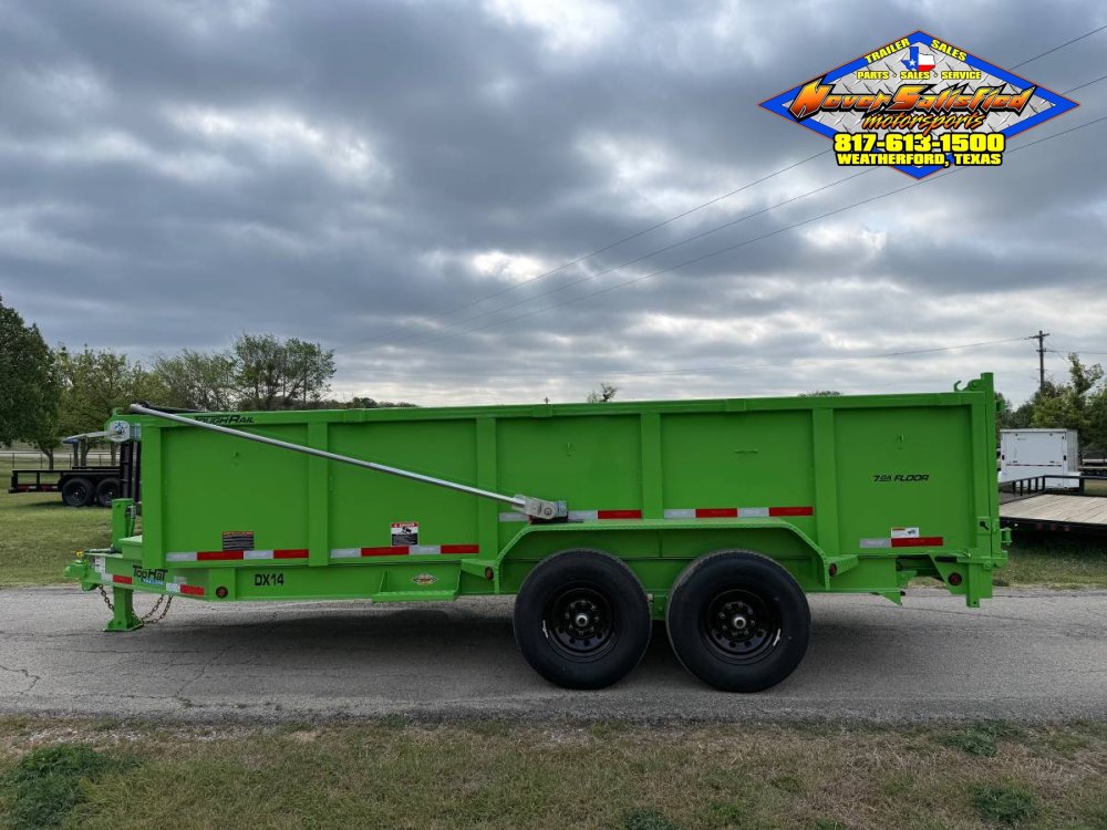 2026 TOP HAT 83" X 16' LOW PROFILE DUMP TRAILER WITH LONG ARM TARP, HYDRAULIC JACK, RAMPS AND SPARE 