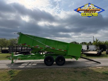 2026 TOP HAT 83" X 16' LOW PROFILE DUMP TRAILER WITH LONG ARM TARP, HYDRAULIC JACK, RAMPS AND SPARE 