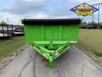 2026 TOP HAT 83" X 16' LOW PROFILE DUMP TRAILER WITH LONG ARM TARP, HYDRAULIC JACK, RAMPS AND SPARE 