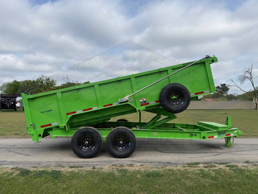 2026 TOP HAT 83" X 16' LOW PROFILE DUMP TRAILER WITH LONG ARM TARP, HYDRAULIC JACK, RAMPS AND SPARE 