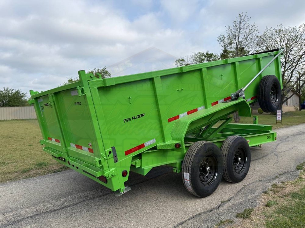 2026 TOP HAT 83" X 16' LOW PROFILE DUMP TRAILER WITH LONG ARM TARP, HYDRAULIC JACK, RAMPS AND SPARE 