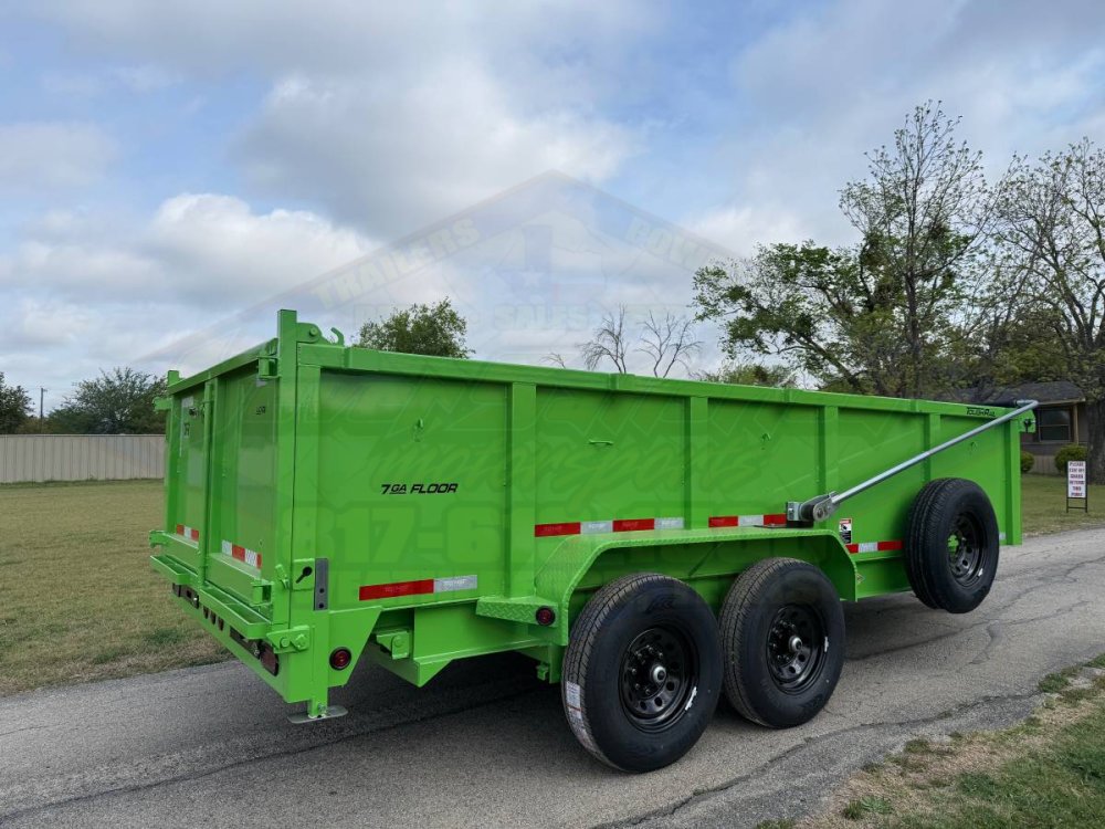 2026 TOP HAT 83" X 16' LOW PROFILE DUMP TRAILER WITH LONG ARM TARP, HYDRAULIC JACK, RAMPS AND SPARE 