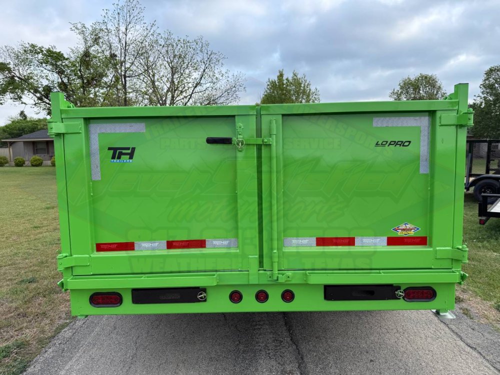 2026 TOP HAT 83" X 16' LOW PROFILE DUMP TRAILER WITH LONG ARM TARP, HYDRAULIC JACK, RAMPS AND SPARE 