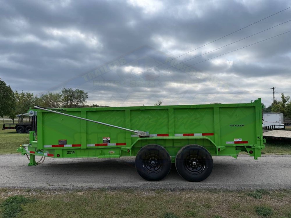 2026 TOP HAT 83" X 16' LOW PROFILE DUMP TRAILER WITH LONG ARM TARP, HYDRAULIC JACK, RAMPS AND SPARE 