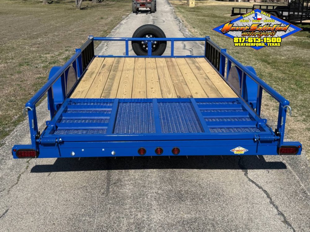2026 TOP HAT 83" X 14' SINGLE AXLE UTILITY TRAILER W/ SIDE RAMPS, 4' SPRING ASSIST RAMP GATE, SPARE 