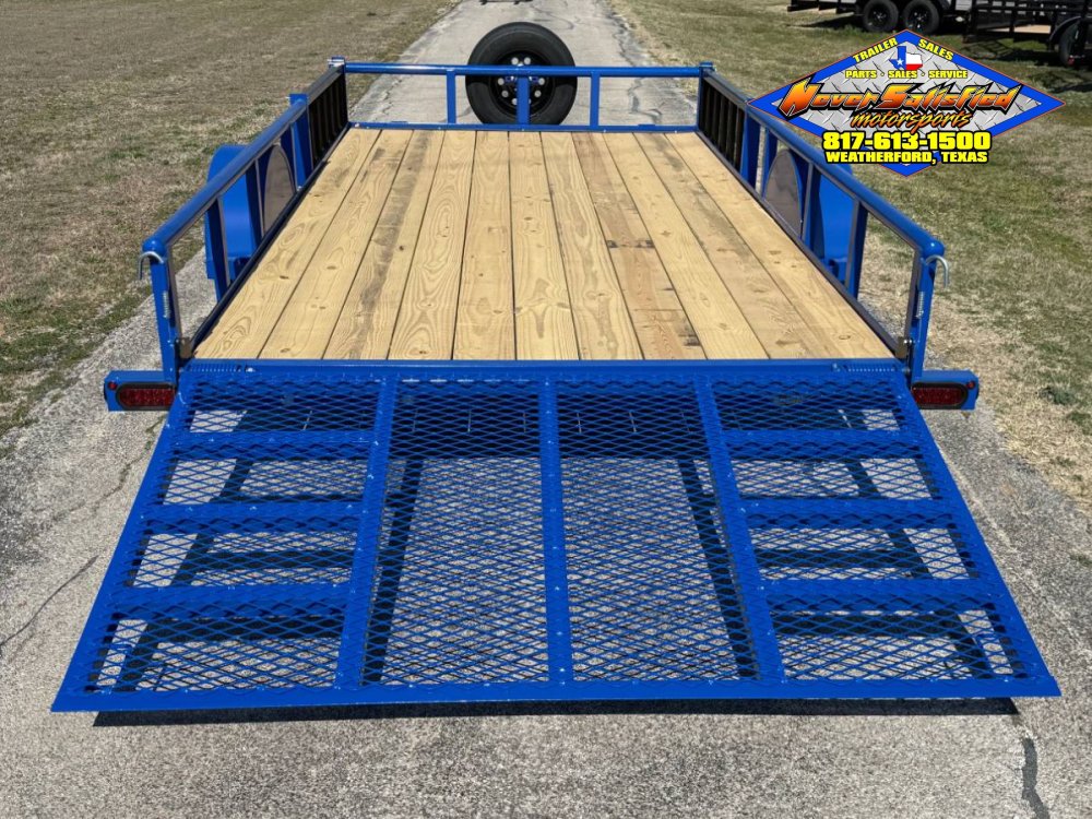 2026 TOP HAT 83" X 14' SINGLE AXLE UTILITY TRAILER W/ SIDE RAMPS, 4' SPRING ASSIST RAMP GATE, SPARE 