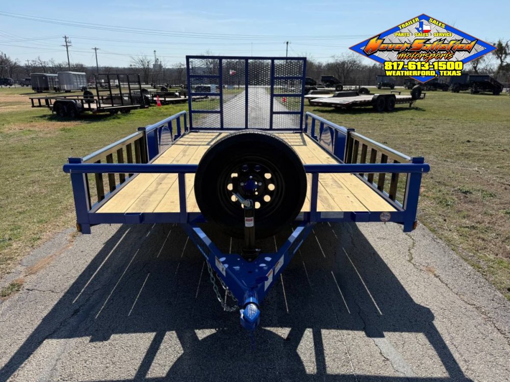 2026 TOP HAT 83" X 14' SINGLE AXLE UTILITY TRAILER W/ SIDE RAMPS, 4' SPRING ASSIST RAMP GATE, SPARE 