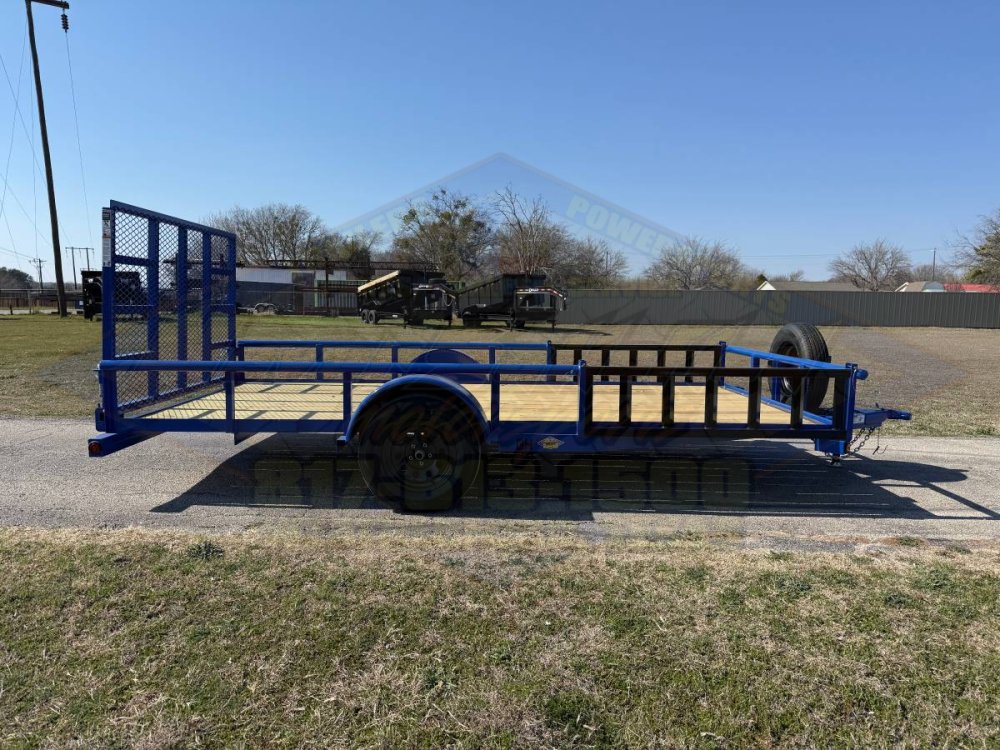 2026 TOP HAT 83" X 14' SINGLE AXLE UTILITY TRAILER W/ SIDE RAMPS, 4' SPRING ASSIST RAMP GATE, SPARE 