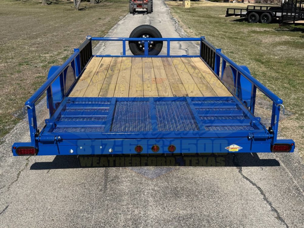 2026 TOP HAT 83" X 14' SINGLE AXLE UTILITY TRAILER W/ SIDE RAMPS, 4' SPRING ASSIST RAMP GATE, SPARE 