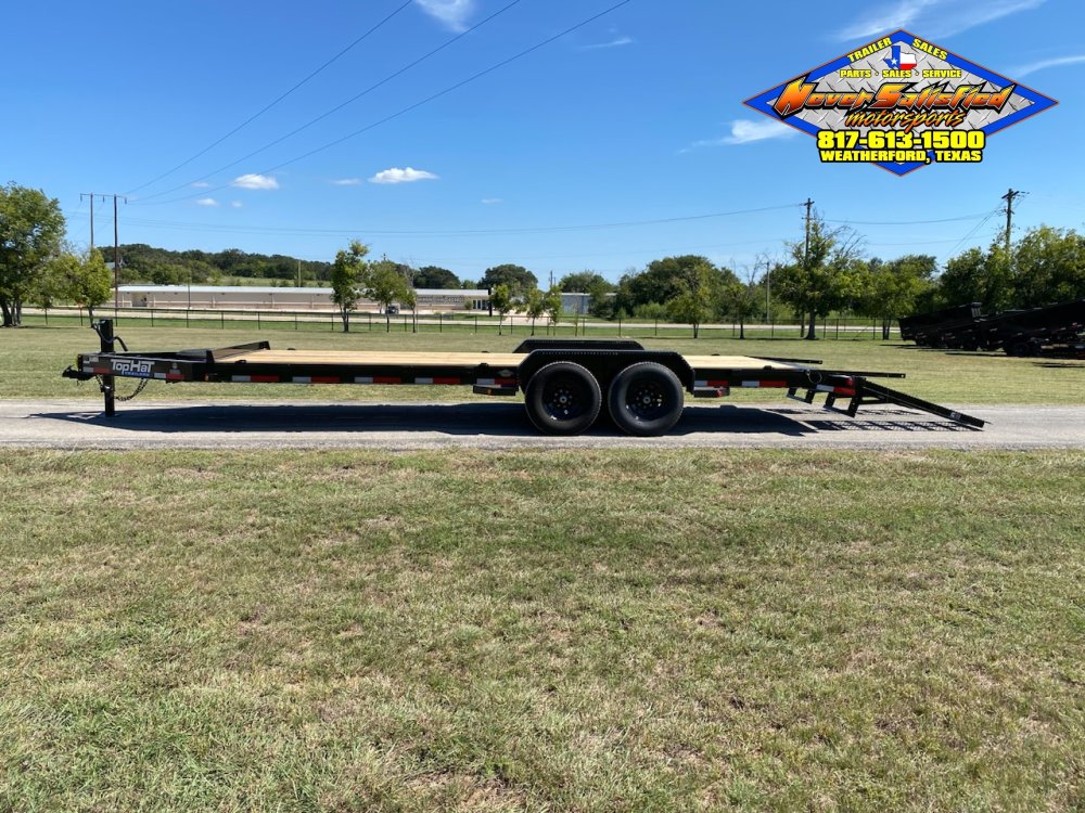 2026 TOP HAT 83" X 22' EQUIPMENT TRAILER W/ WIDE STAND UP RAMPS, SPARE 14,000 GVWR