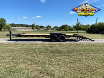 2026 TOP HAT 83" X 22' EQUIPMENT TRAILER W/ WIDE STAND UP RAMPS, SPARE 14,000 GVWR