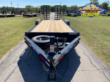 2026 TOP HAT 83" X 22' EQUIPMENT TRAILER W/ WIDE STAND UP RAMPS, SPARE 14,000 GVWR