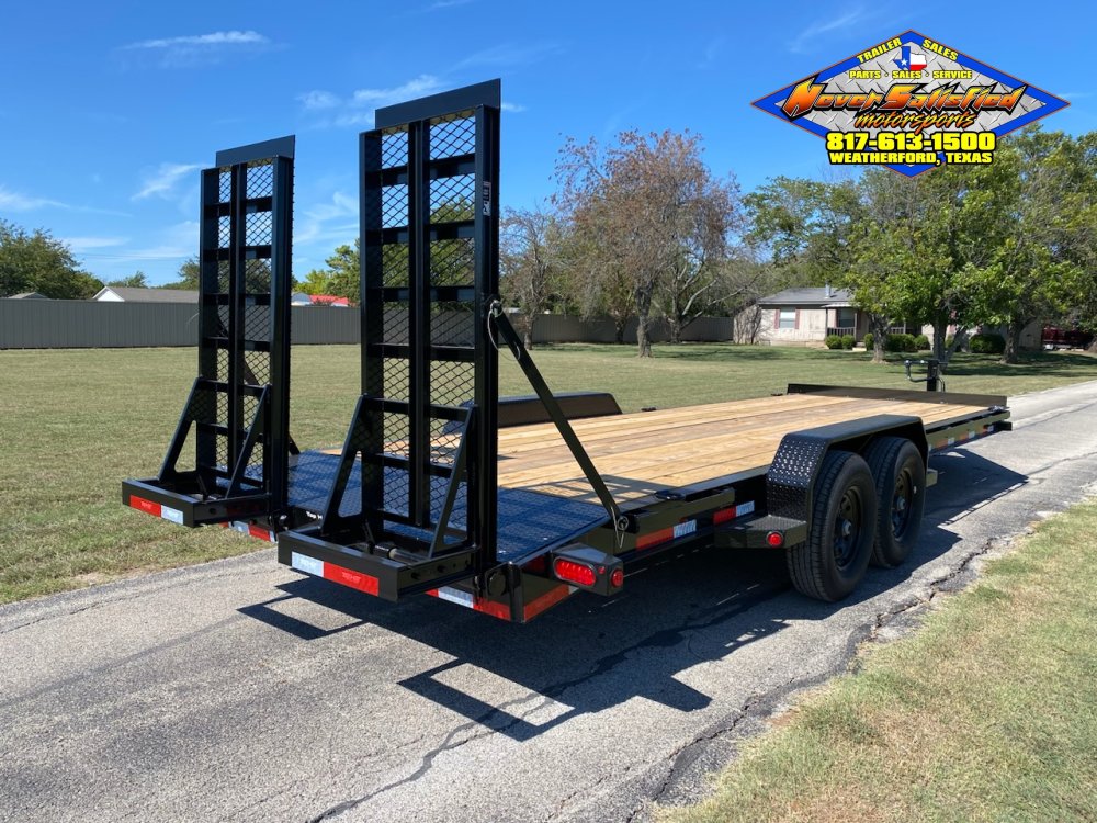 2026 TOP HAT 83" X 22' EQUIPMENT TRAILER W/ WIDE STAND UP RAMPS, SPARE 14,000 GVWR