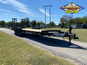 2026 TOP HAT 83" X 22' EQUIPMENT TRAILER W/ WIDE STAND UP RAMPS, SPARE 14,000 GVWR