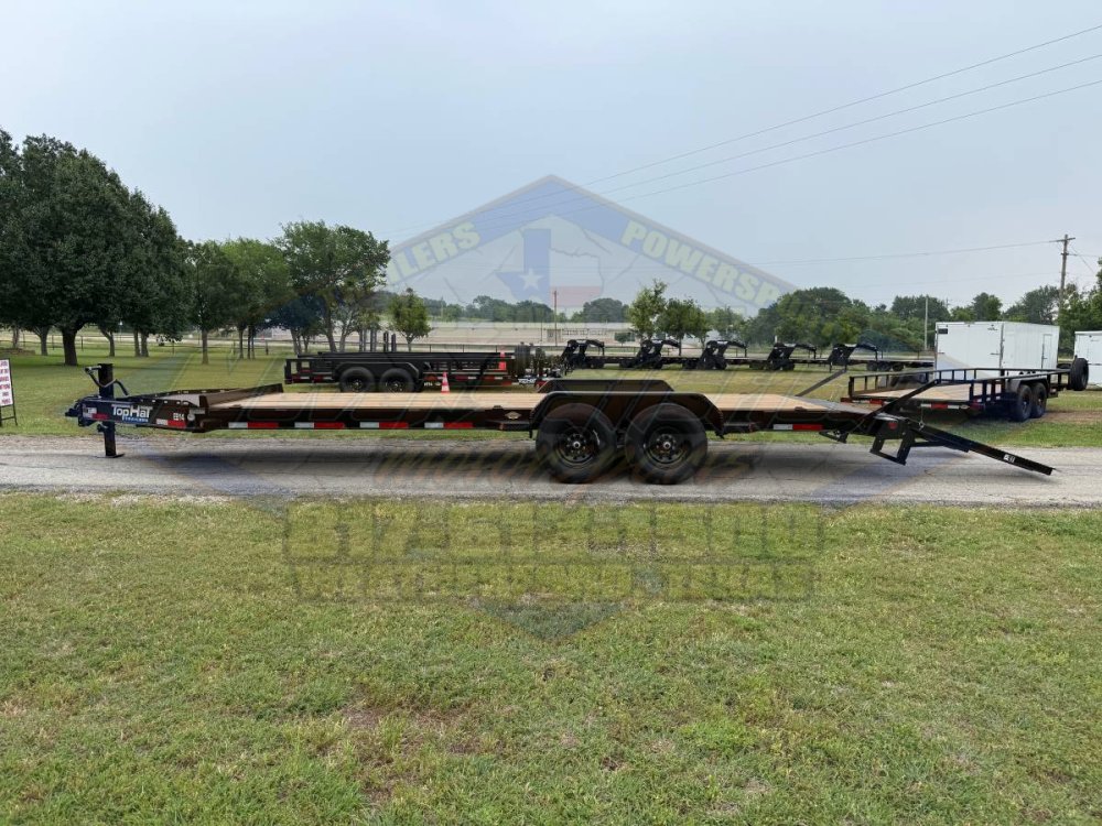 2026 TOP HAT 83" X 22' EQUIPMENT TRAILER W/ WIDE STAND UP RAMPS, SPARE 14,000 GVWR