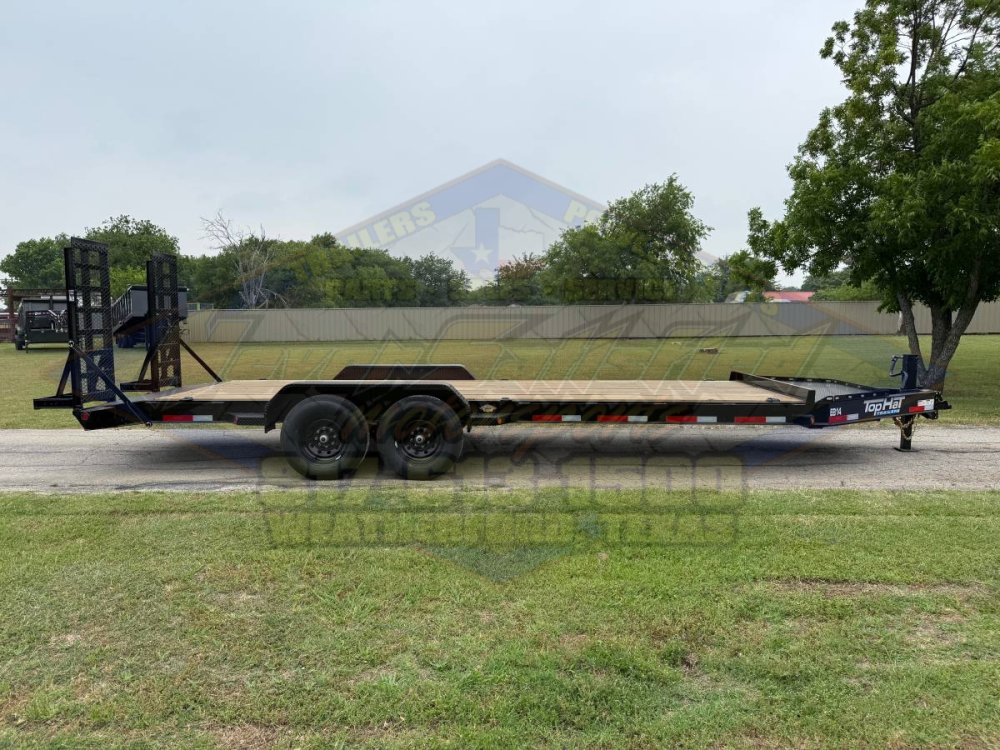 2026 TOP HAT 83" X 22' EQUIPMENT TRAILER W/ WIDE STAND UP RAMPS, SPARE 14,000 GVWR