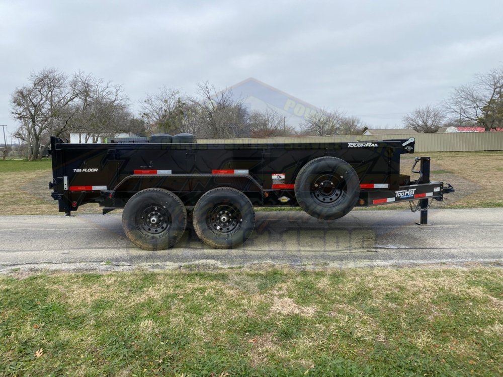 2026 TOP HAT 83" X 14' LOW PROFILE DUMP TRAILER WITH TARP, RAMPS AND SPARE 14,000 GVWR