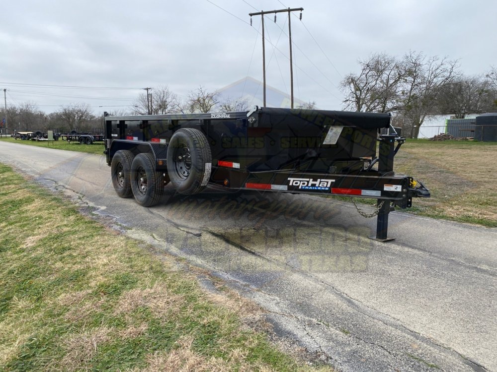 2026 TOP HAT 83" X 14' LOW PROFILE DUMP TRAILER WITH TARP, RAMPS AND SPARE 14,000 GVWR