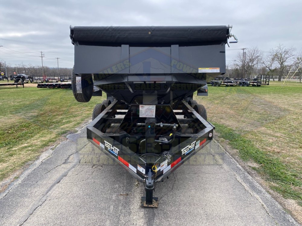 2026 TOP HAT 83" X 14' LOW PROFILE DUMP TRAILER WITH TARP, RAMPS AND SPARE 14,000 GVWR
