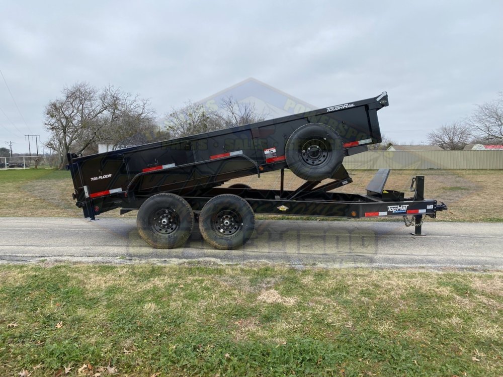 2026 TOP HAT 83" X 14' LOW PROFILE DUMP TRAILER WITH TARP, RAMPS AND SPARE 14,000 GVWR