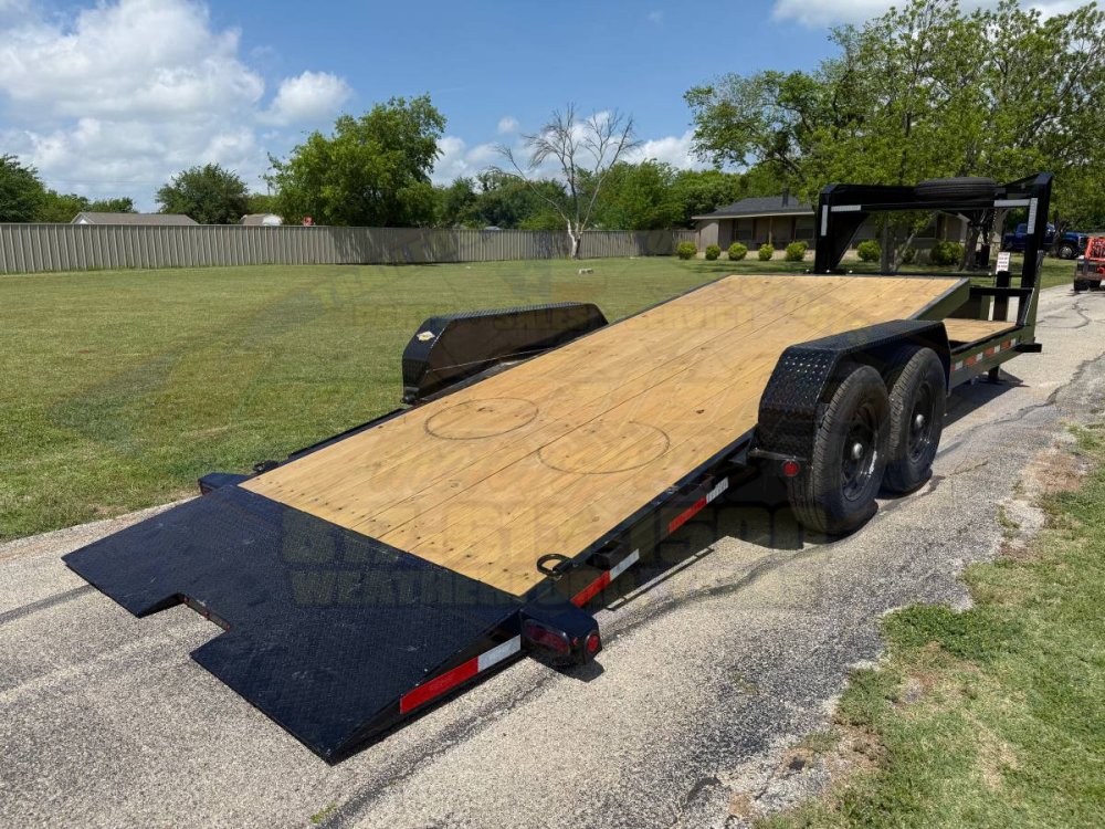 2026 TOP HAT 83" X 24' GOOSENECK TILT DECK SHOCK TRAILER WITH SPARE 14,000 GVWR