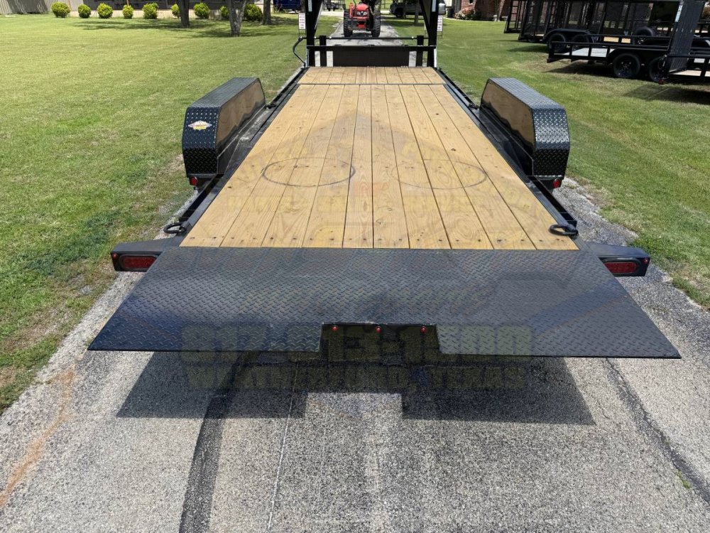 2026 TOP HAT 83" X 24' GOOSENECK TILT DECK SHOCK TRAILER WITH SPARE 14,000 GVWR