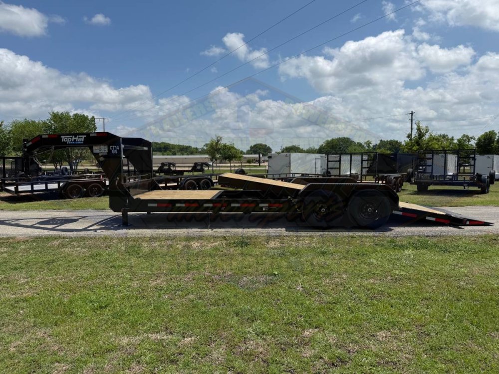 2026 TOP HAT 83" X 24' GOOSENECK TILT DECK SHOCK TRAILER WITH SPARE 14,000 GVWR