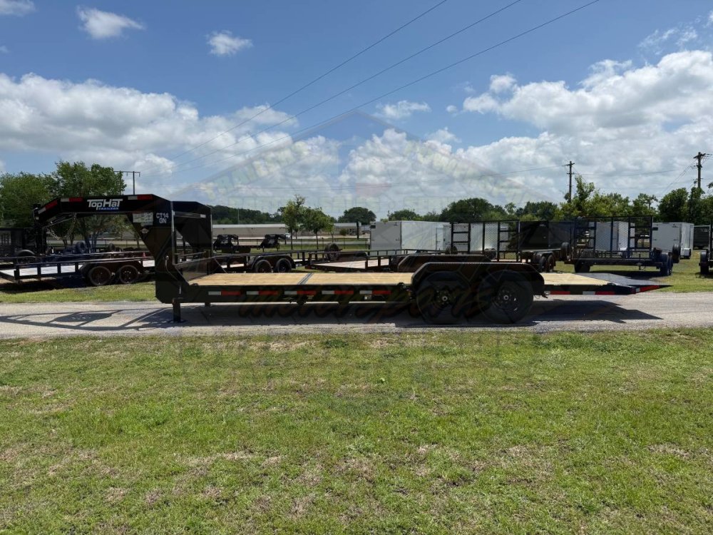 2026 TOP HAT 83" X 24' GOOSENECK TILT DECK SHOCK TRAILER WITH SPARE 14,000 GVWR