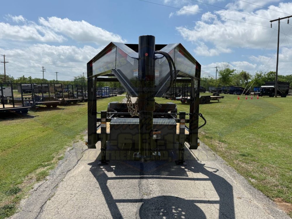 2026 TOP HAT 83" X 24' GOOSENECK TILT DECK SHOCK TRAILER WITH SPARE 14,000 GVWR