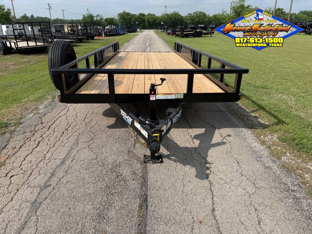 2026 TOP HAT 83" X 20' PIPE TOP TRAILER WITH SLIDE OUT RAMPS, SPARE 9,990 GVWR