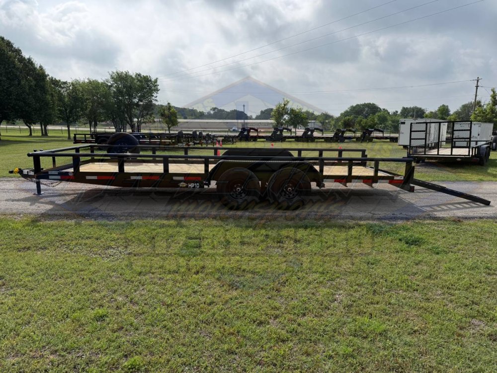 2026 TOP HAT 83" X 20' PIPE TOP TRAILER WITH SLIDE OUT RAMPS, SPARE 9,990 GVWR