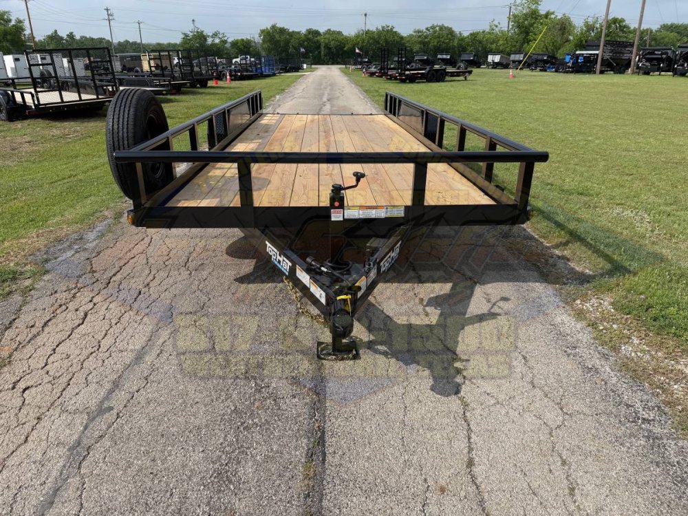 2026 TOP HAT 83" X 20' PIPE TOP TRAILER WITH SLIDE OUT RAMPS, SPARE 9,990 GVWR