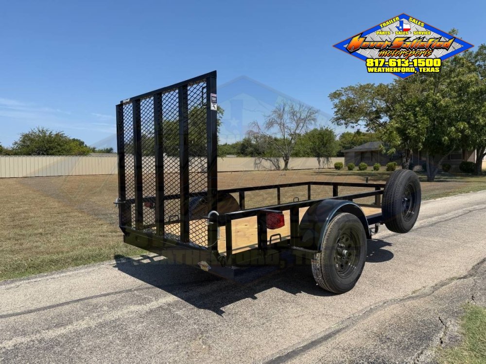 2027 TOP HAT 5' X 10' SINGLE AXLE TRAILER W/ RAMP GATE, SPARE 2,990#GVWR 2180#PLC