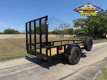 2027 TOP HAT 5' X 10' SINGLE AXLE TRAILER W/ RAMP GATE, SPARE 2,990#GVWR 2180#PLC
