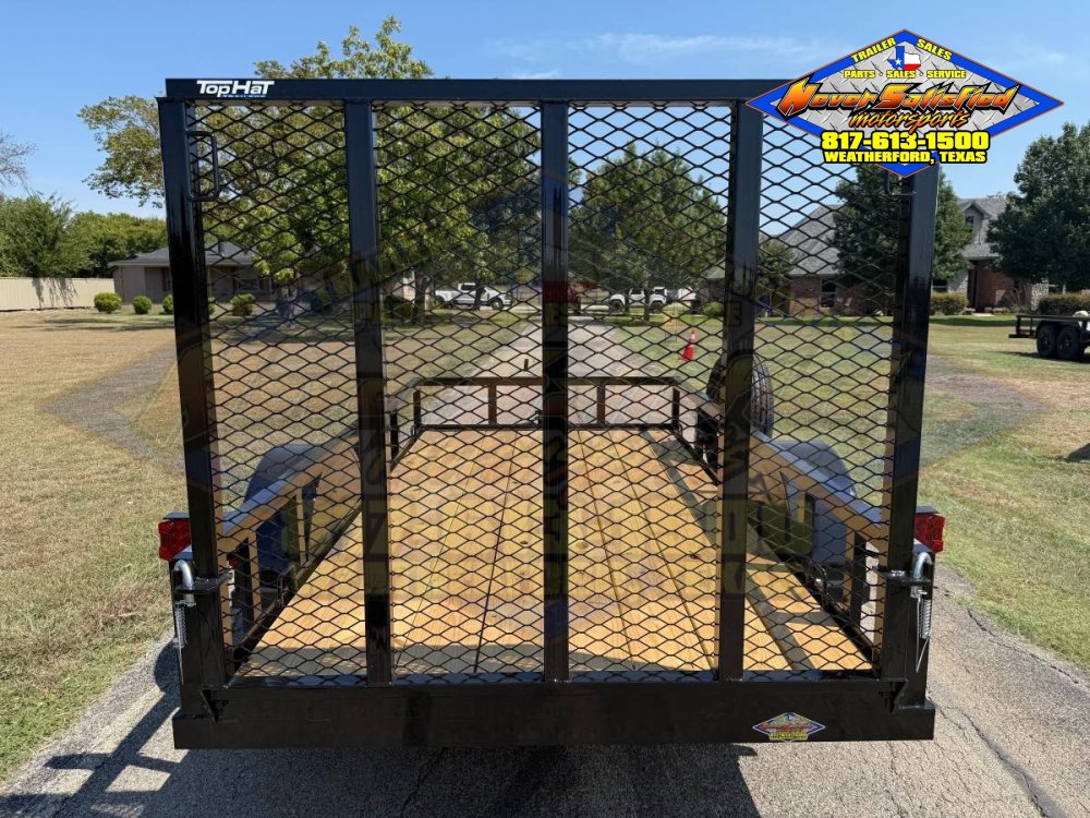 2027 TOP HAT 5' X 10' SINGLE AXLE TRAILER W/ RAMP GATE, SPARE 2,990#GVWR 2180#PLC