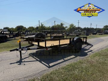 2027 TOP HAT 5' X 10' SINGLE AXLE TRAILER W/ RAMP GATE, SPARE 2,990#GVWR 2180#PLC