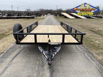 2026 TOP HAT 83" X 16' PIPE TOP TRAILER WITH SLIDE OUT RAMPS W/ SPARE 7,000 GVWR