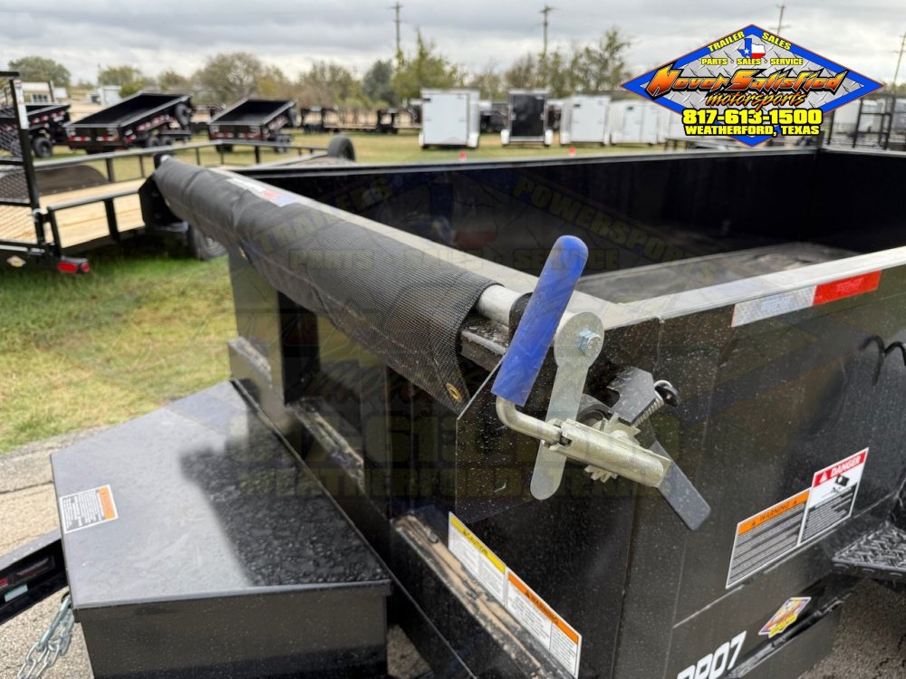 2027 TOP HAT 77" X 10' DUMP TRAILER WITH TARP AND SPARE 7,000 GVWR