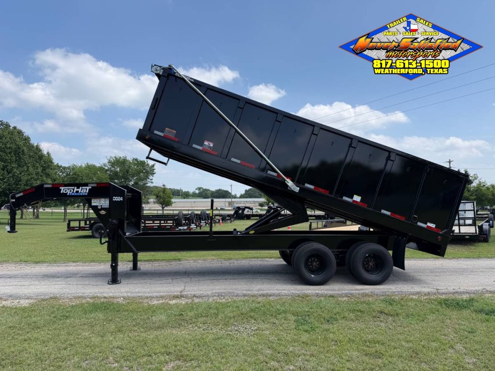 2026 TOP HAT 96" X 20' GOOSENECK DUMP TRAILER WITH TARP, RAMPS AND SPARE 24,000 GVWR