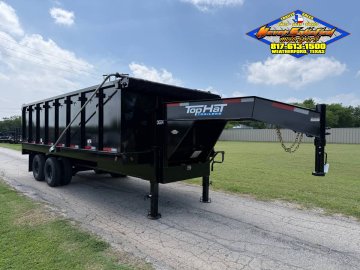 2026 TOP HAT 96" X 20' GOOSENECK DUMP TRAILER WITH TARP, RAMPS AND SPARE 24,000 GVWR