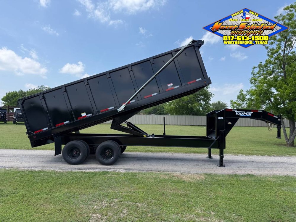 2026 TOP HAT 96" X 20' GOOSENECK DUMP TRAILER WITH TARP, RAMPS AND SPARE 24,000 GVWR