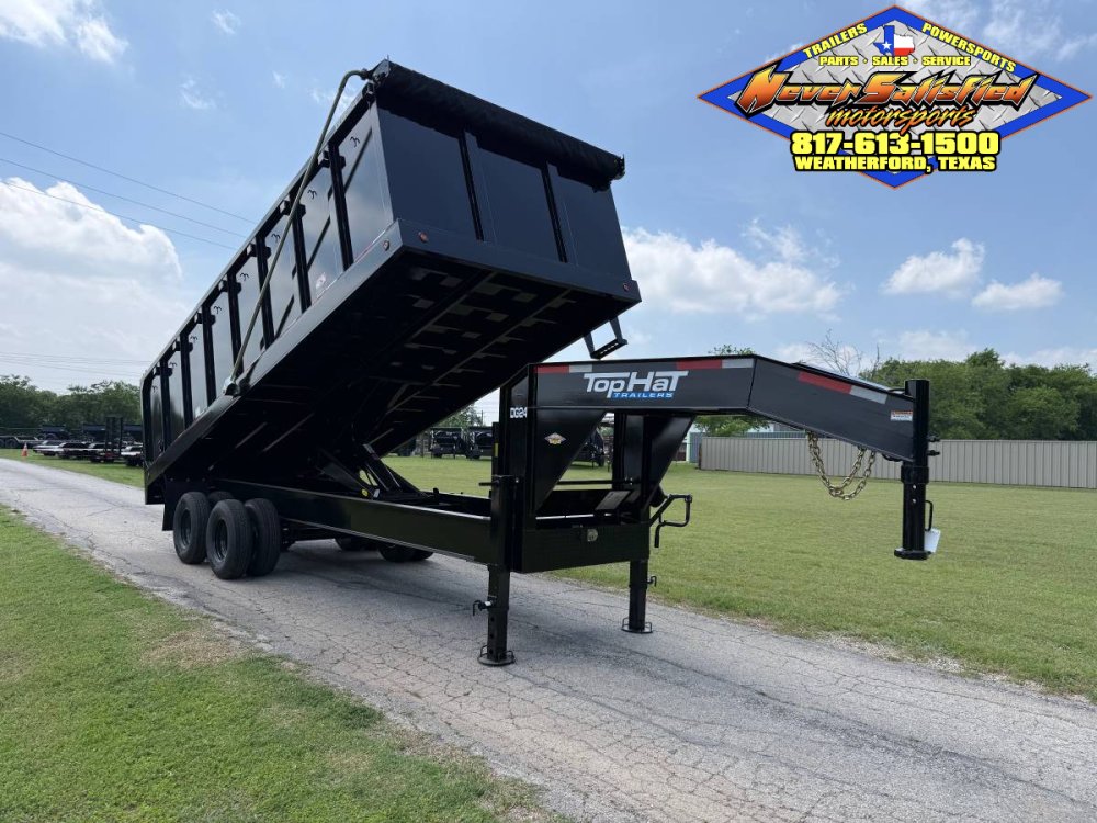 2026 TOP HAT 96" X 20' GOOSENECK DUMP TRAILER WITH TARP, RAMPS AND SPARE 24,000 GVWR