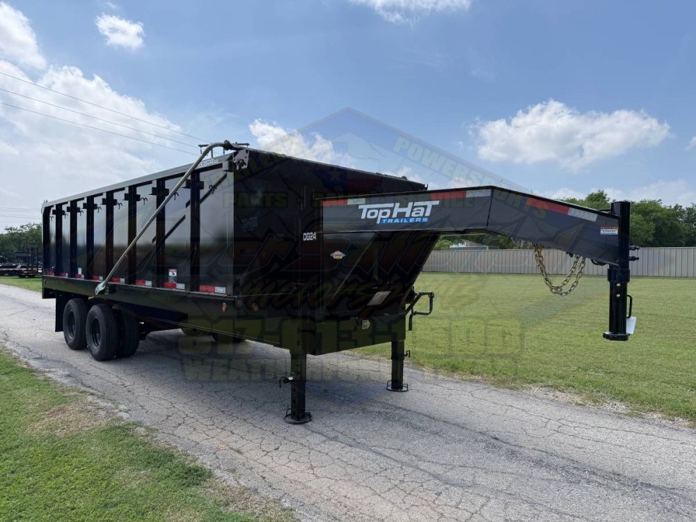 2026 TOP HAT 96" X 20' GOOSENECK DUMP TRAILER WITH TARP, RAMPS AND SPARE 24,000 GVWR