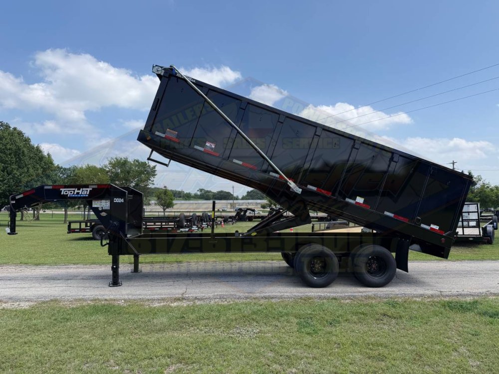 2026 TOP HAT 96" X 20' GOOSENECK DUMP TRAILER WITH TARP, RAMPS AND SPARE 24,000 GVWR