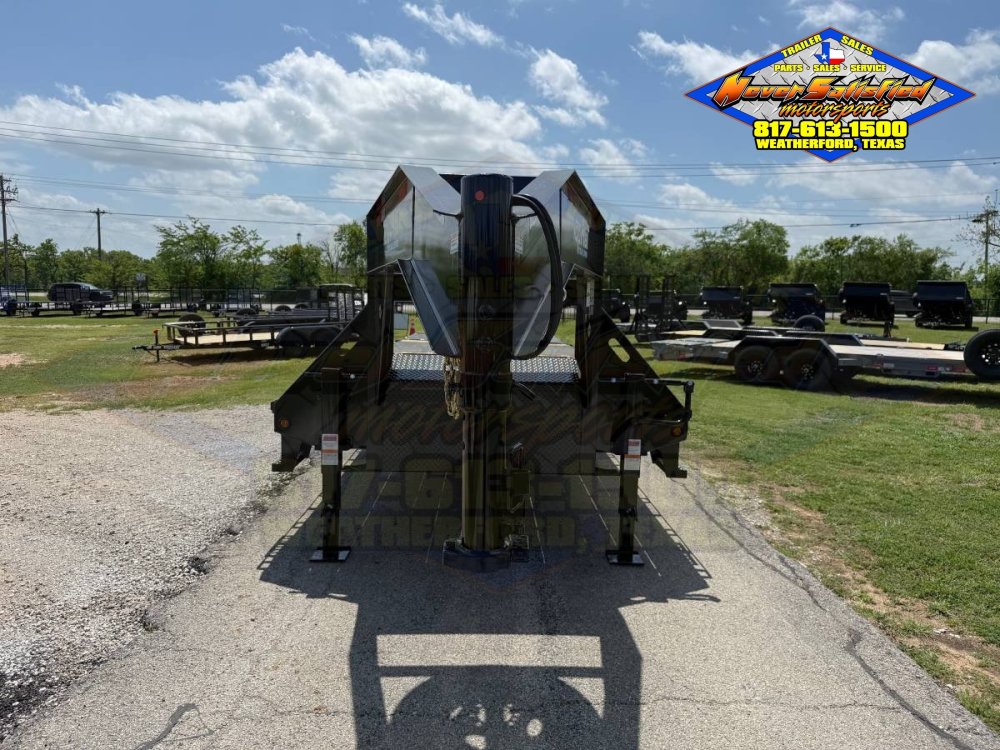 2027 TOP HAT 102" X 20' + 5' GOOSENECK TRAILER WITH JUMBO RAMPS AND SPARE 24,000 GVWR