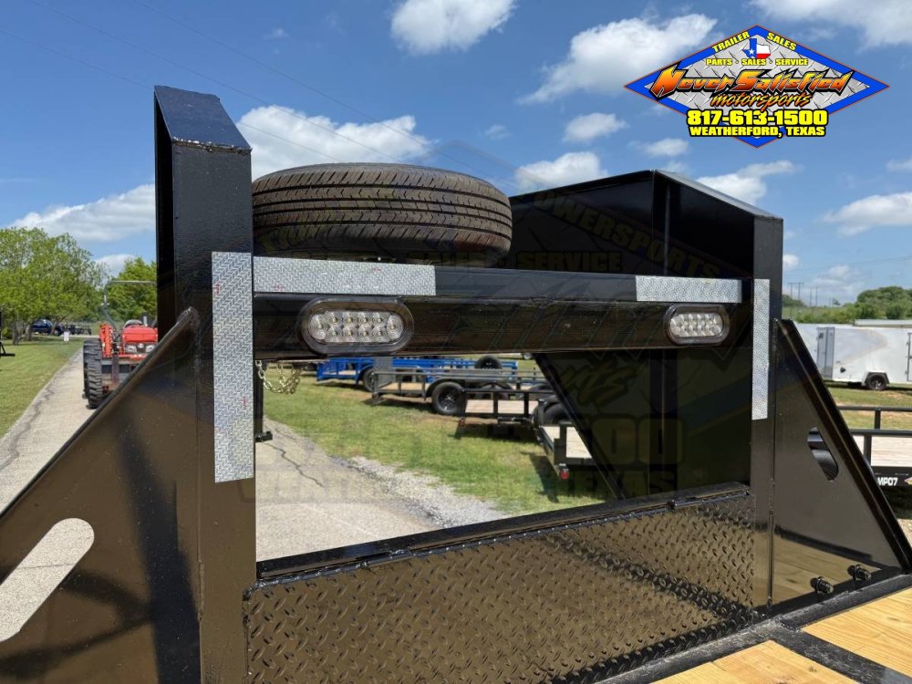 2027 TOP HAT 102" X 20' + 5' GOOSENECK TRAILER WITH JUMBO RAMPS AND SPARE 24,000 GVWR