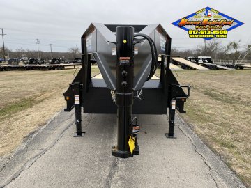 2026 TOP HAT 102" X 25' + 5' GOOSENECK LOW PRO FLATBED WITH JUMBO RAMPS AND SPARE 17.5K-GVWR 10850#P